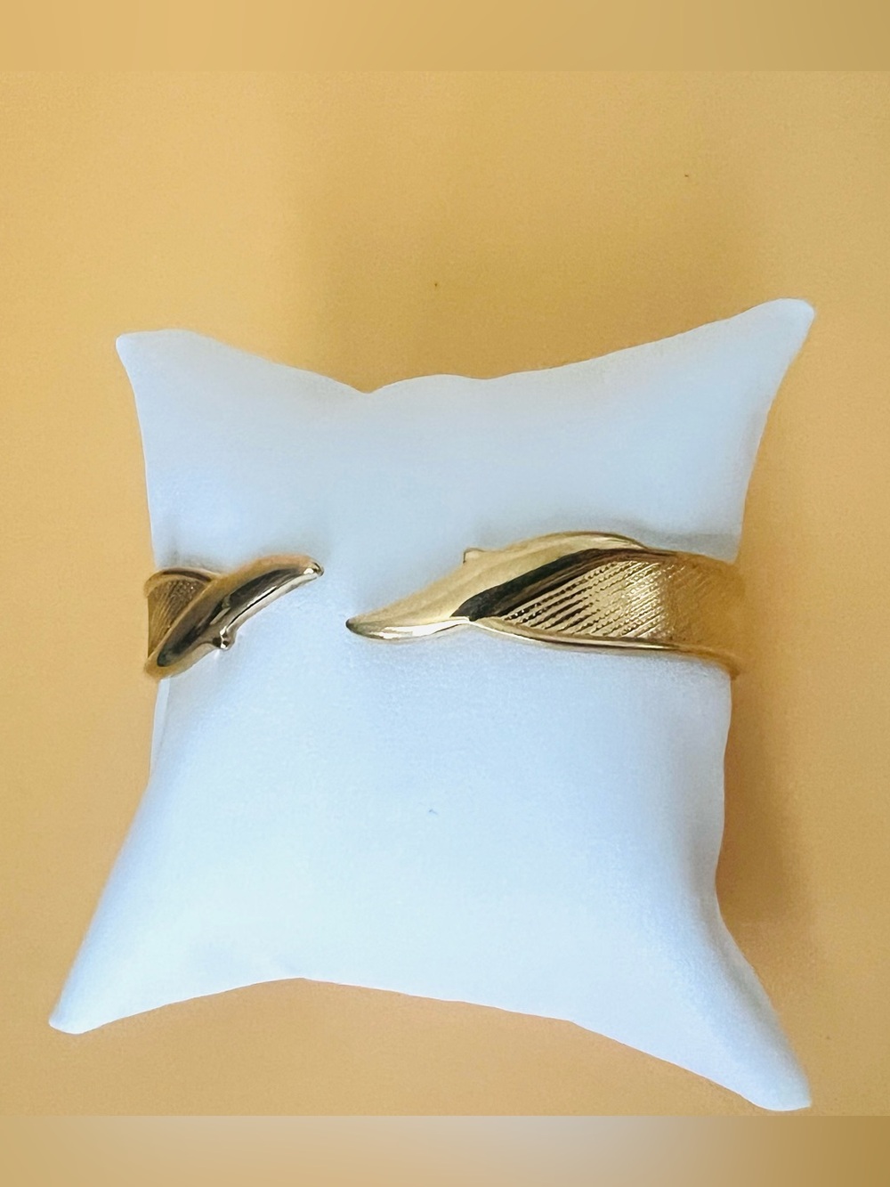 VINTAGE MONET BRACELET GOLDTONE, CUFF CLAMP STYLE